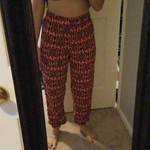 Size S Ambiance Apparel pink/blue pants